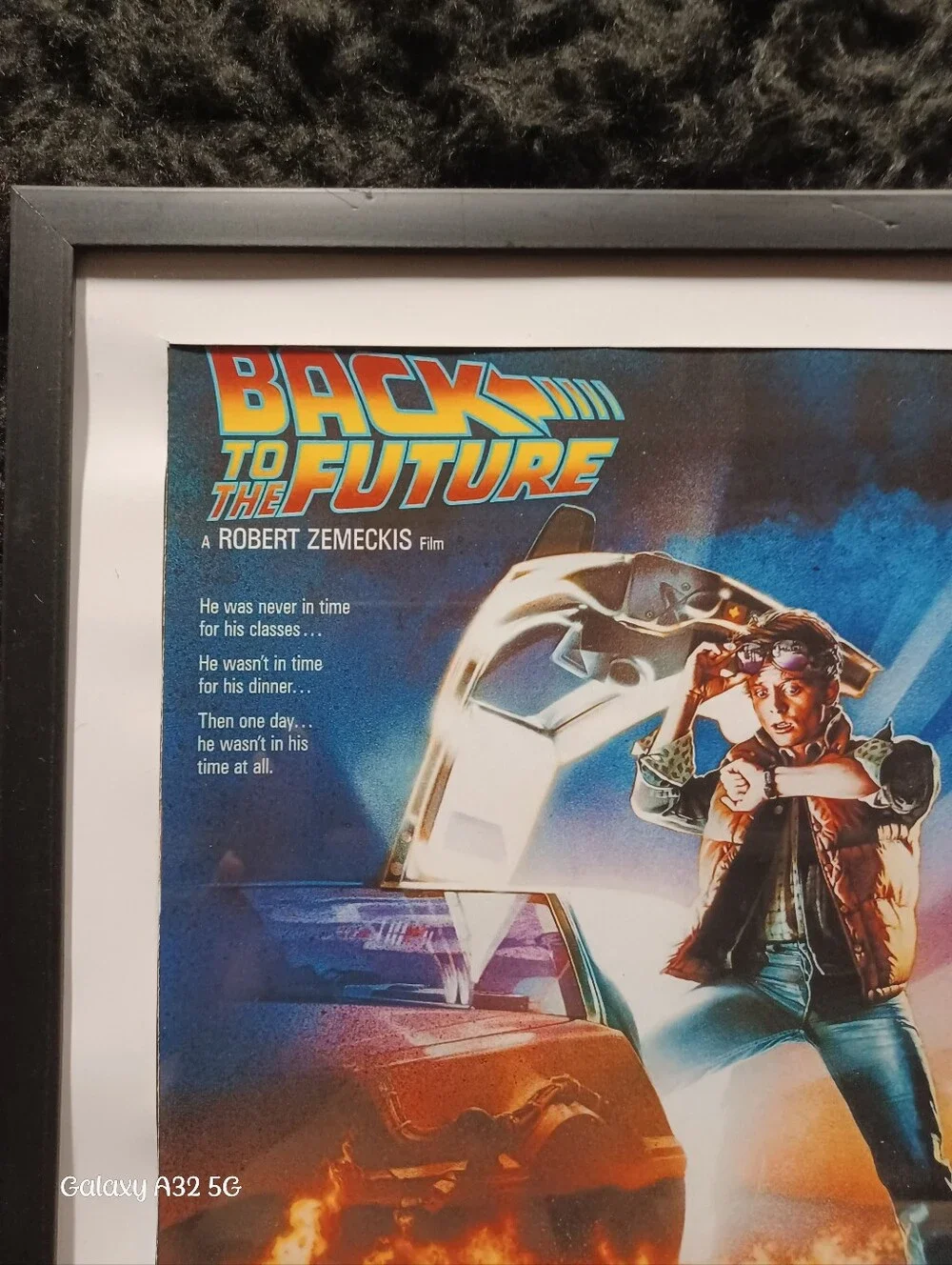 Back to the Future Framed Movie Poster Print with Black Frame 10x12